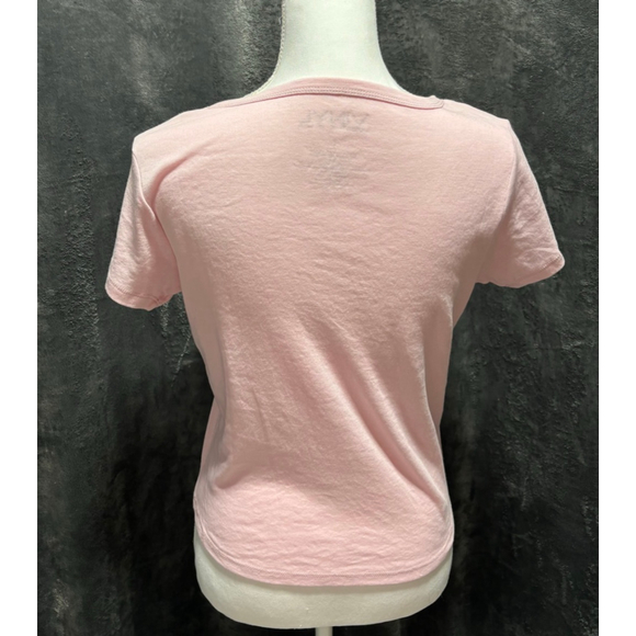 NWOT Vinyl Icons Pink Coquette Y2K Cherry Martini w/Bow Baby T-Shirt Size Large - Picture 3 of 6